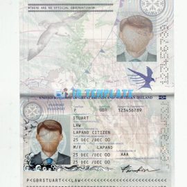 UK Passport template