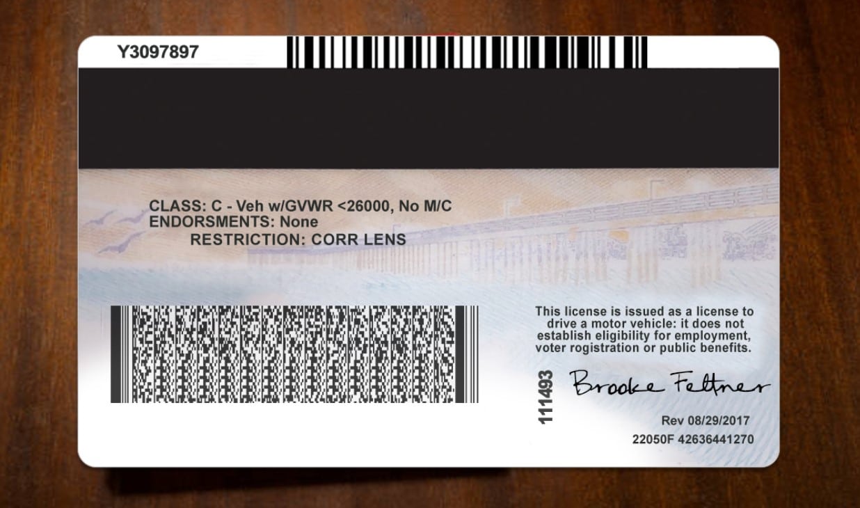 california driver license barcode generator