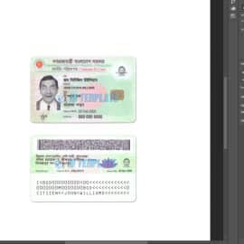 Bangladesh Smart ID Card PSD