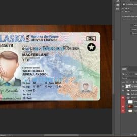 Alaska Driving license PSD Template