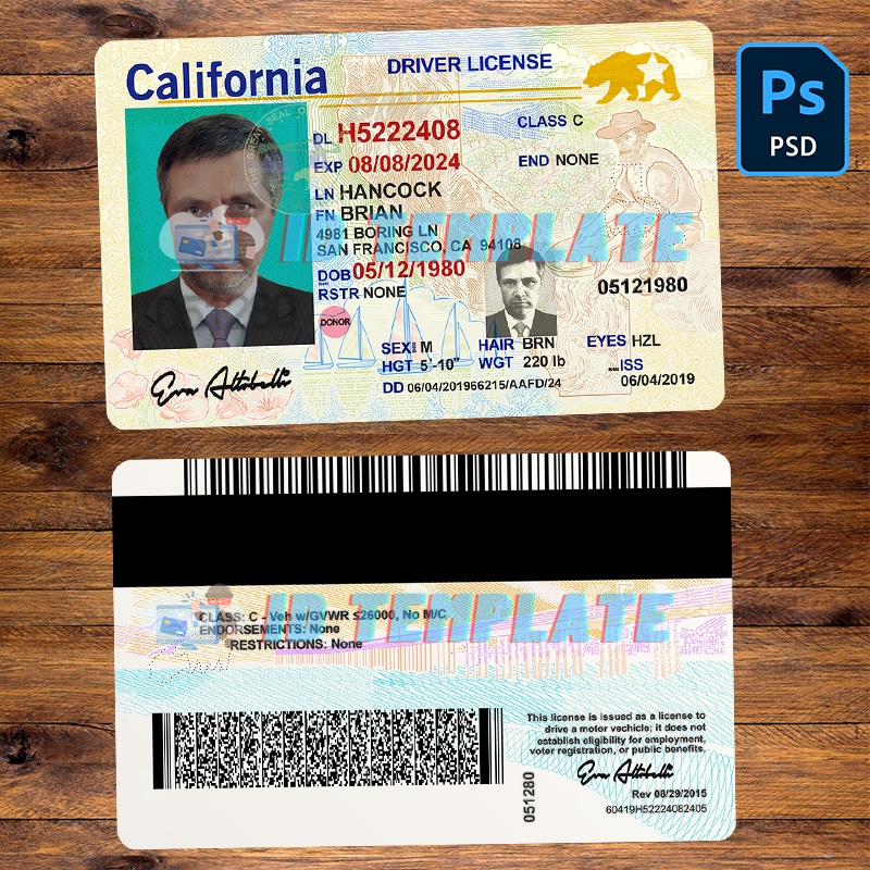 California Driving license New