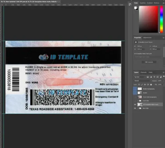 Texas Driver License Template New