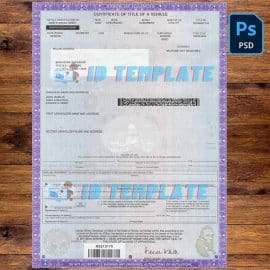 Illinois Certificate of Title of Vehicle