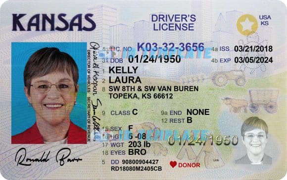 Kansas driving license 1