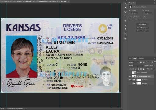 Kansas driving license 3