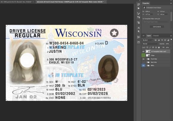 Wisconsin Driving license New 3