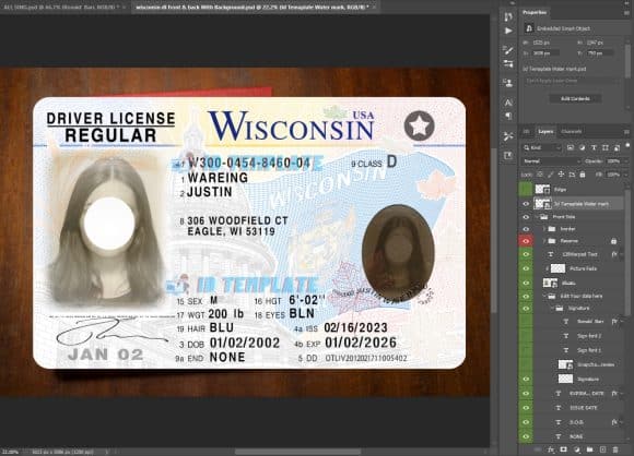 Wisconsin Driving license New 5