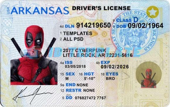 Arkansas Driving license New 3