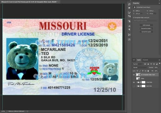 Missouri Driving license 6