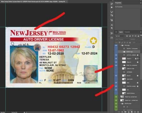 New Jersey Driving License New 10