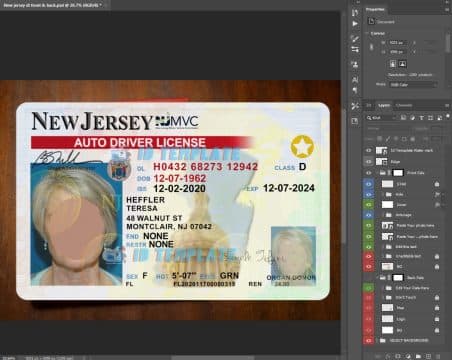 New Jersey Driving License New 8