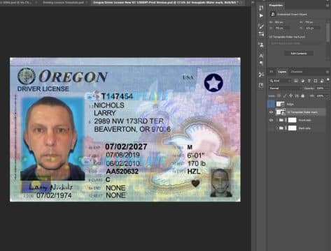 Oregon Driving license 8