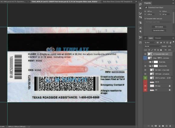 Texas ID Card 10