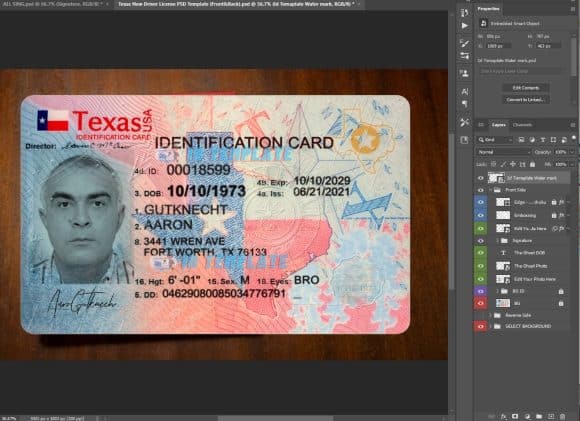 Texas ID Card 8