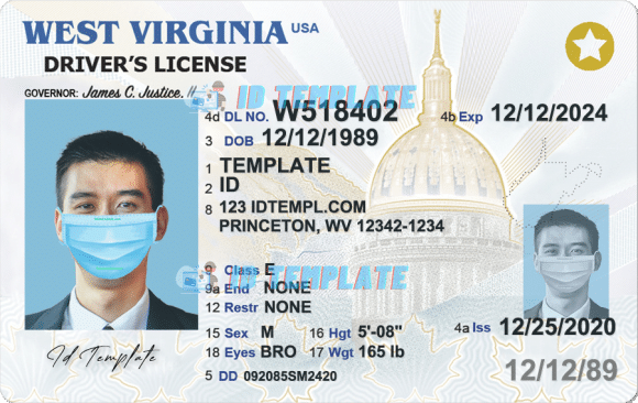 West Virginia Driving license 1