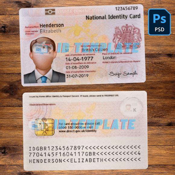 Unlocking Creativity: Free UK ID Card PSD Templates for Seamless Design