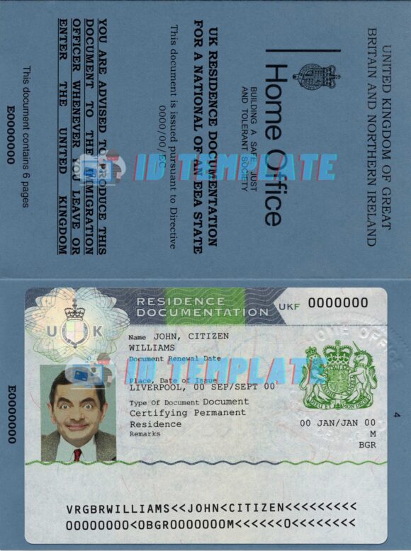 United Kingdom Residence Permit