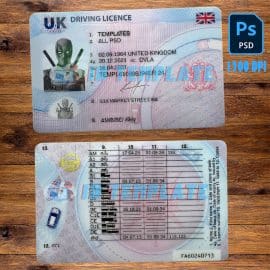 UK Driving license New Template