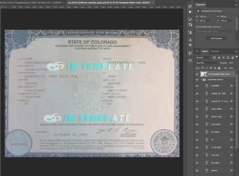 Colorado Birth Certificate