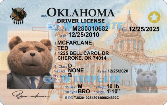 Oklahoma Driving license 1