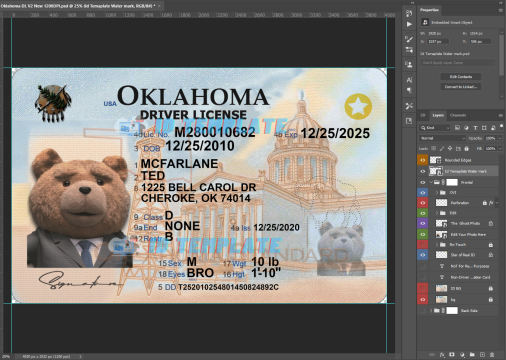 Oklahoma Driving license 3