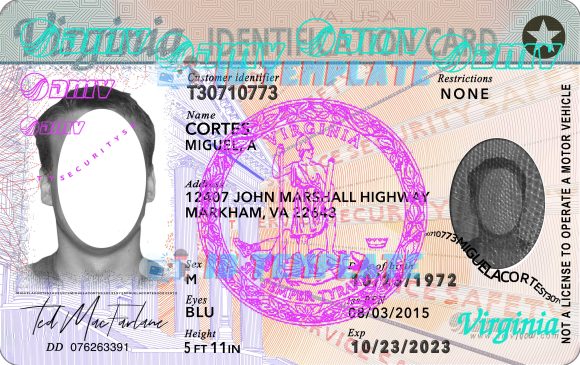 Virginia ID Card New