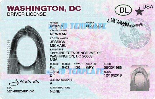 washington dc driver license