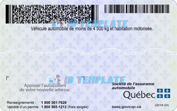 Quebec Driving license