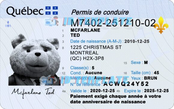 Quebec Driving license