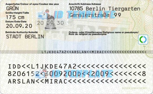 Germany ID Card New