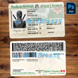 Saskatchewan Driving license