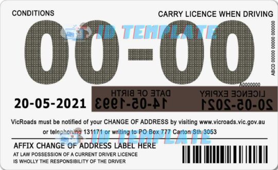Australia Victoria Driving license