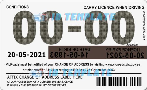 Australia Victoria Driving license