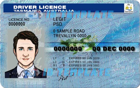 Australia Tasmania Driving license