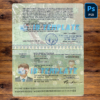 Italian Passport Template