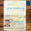 Japan Passport Template