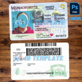 Massachusetts New Driving License