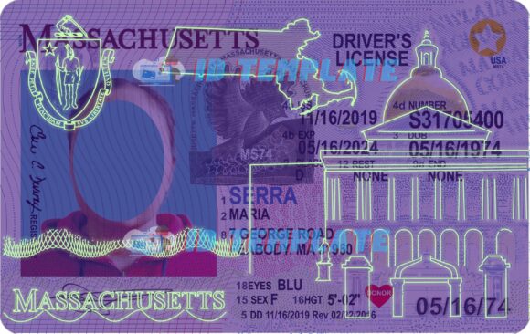 Massachusetts Driving License PSD Template New V3 1200DPI - Image 7