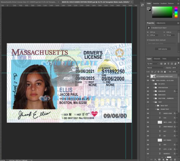 Massachusetts New Driving License