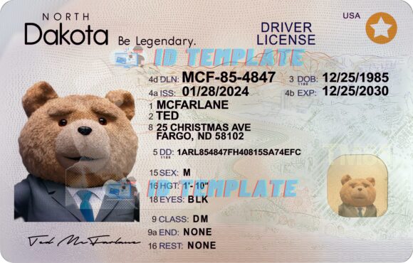 North Dakota new Driving license