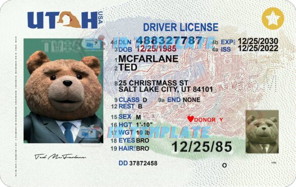 Utah New Driving license