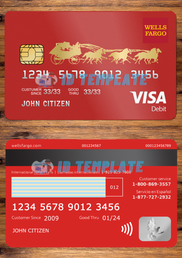 Wells Fargo Visa Debit card