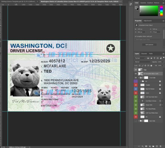 Washington DC New Driving license