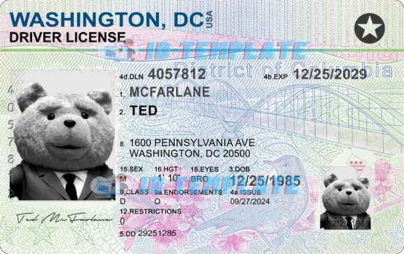 Washington DC New Driving license