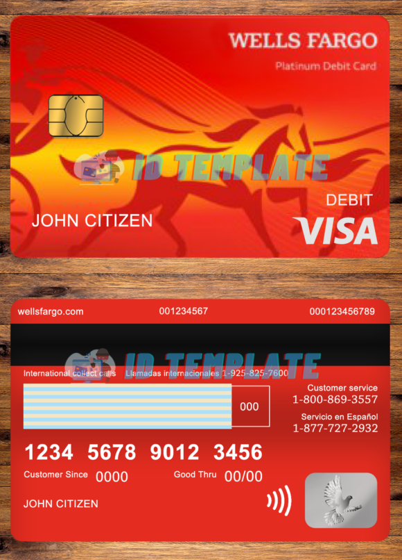 Wells Fargo Visa Debit card