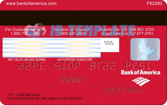 Bank of America Visa signature Card