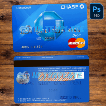 Chase bank Mastercard Debit Card