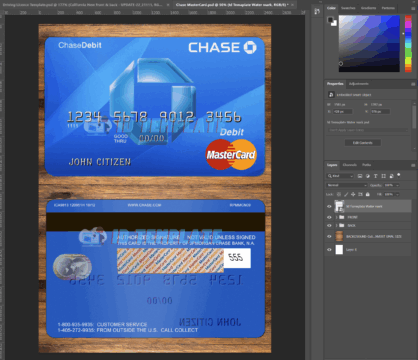 Chase bank Mastercard Debit Card