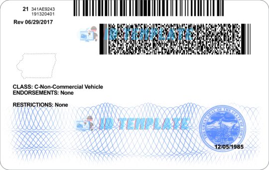 Iowa Driving license New