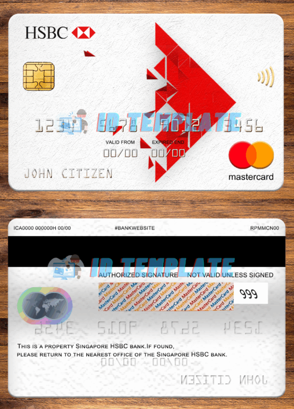 Singapore HSBC Bank Mastercard